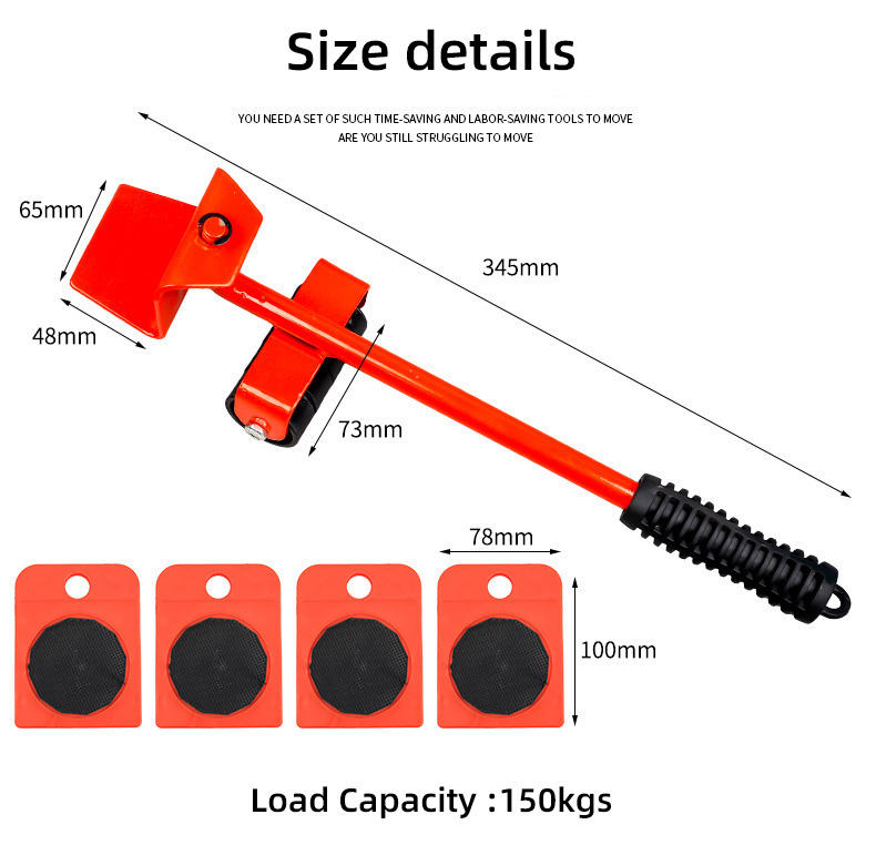 Furniture Mover Set of 5 Pieces (Imported)